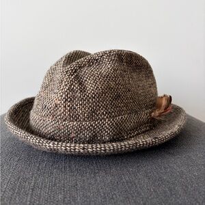 Jonathan Richard Ireland Donegal Tweed Wool Cap Hat Men’s Medium Vintage